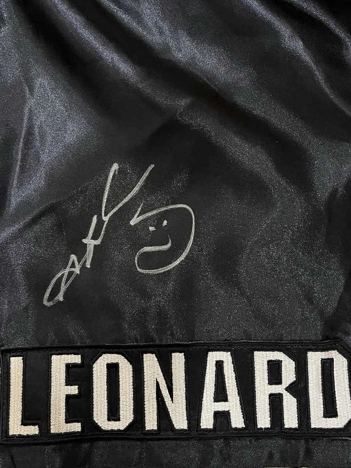 Sugar Ray Leonard Signed Boxing Trunks PSA DNA Authenticated - Image 4 of 4