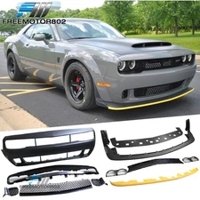 Fits 15-23 Dodge Challenger Front Bumper Conversion w/ Grille SRT Style