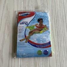 SwimWays Noodle Sling Pool Chair Green Floating Mesh Seat New