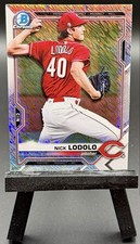 2021 Bowman Chrome Nick Lodolo Prospects Shimmer Refractor #BCP-178 Reds