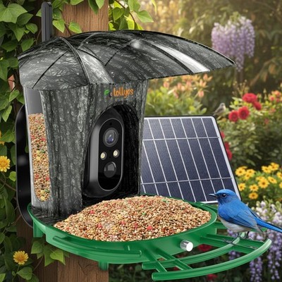 Outdoor Bird Feeder with Solar Camera - Perfect Gift for Bird Lovers & Families