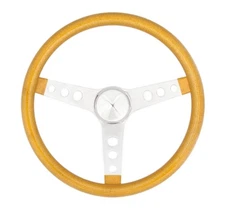 Grant Products 8467 15" Metal Flake Steering Wheel - Gold, 3-Spoke Design