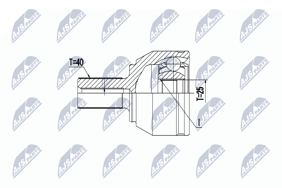 2x ✅Fits NTY NPZ-VV-022 OUTER CV JOINT ⭐UK Seller⭐ - Image 4