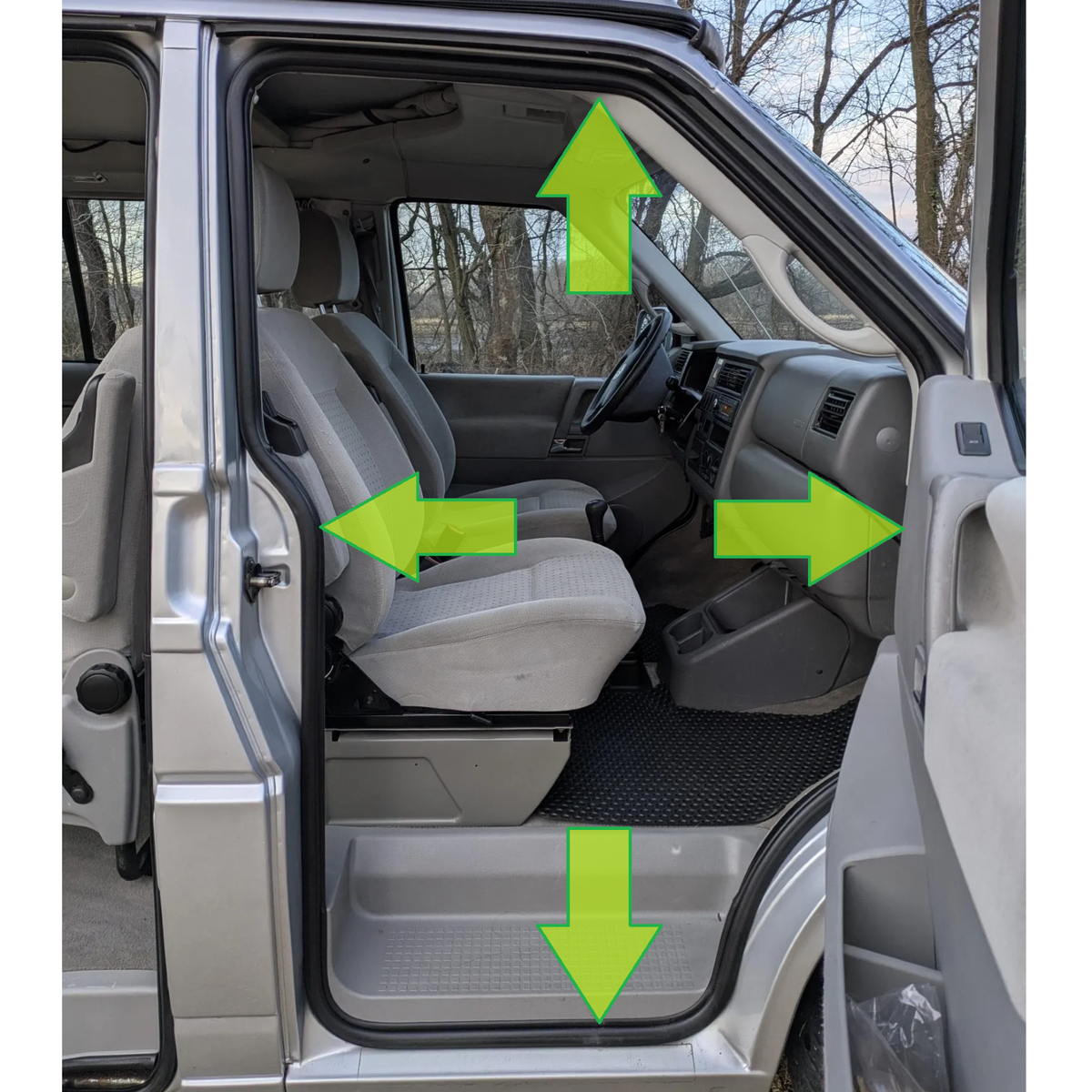 WINLAS Sliding Door Gasket For VW T4 Caravelle – Right Side – 7D0843791C