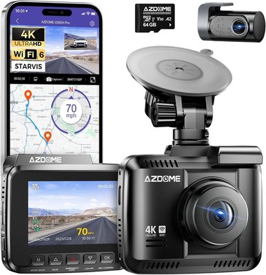 AZDOME GS63H Pro 4K Dashcam Vorne Hinten 4K 108