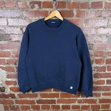 Vintage Russell Athletic Sweatshirt Mens Small Blue Crewneck Pullover Fleece