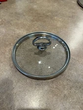 Chantal Induction 21 Glass Lid 7” Metal Handle Stainless Steel Rim