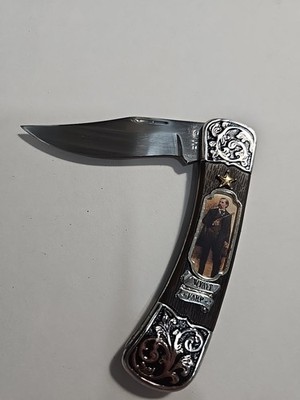 Franklin Mint Collectors Knife Wyatt Earp Pocket Knife With Case