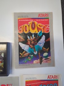 Atari 2600 Game Lot of 8Games With 12 Instruction Manuals 