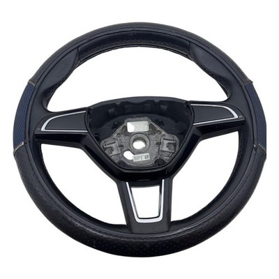 Skoda Rapid (2012-2019) 3 Spoke Leather Steering Wheel 5E0419091AD