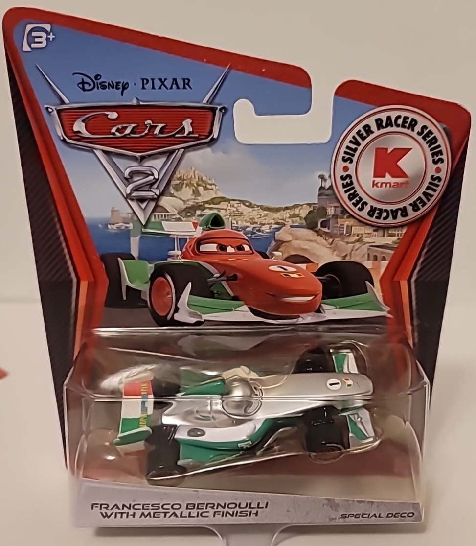 Disney Pixar Cars FRANCESCO BERNOULLI W/MET FINISH SILVER RACERS