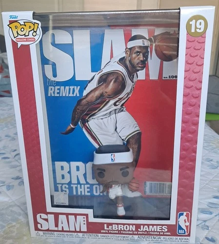 NBA SLAM LeBron James Funko Pop! Cover Figure #19 with Case