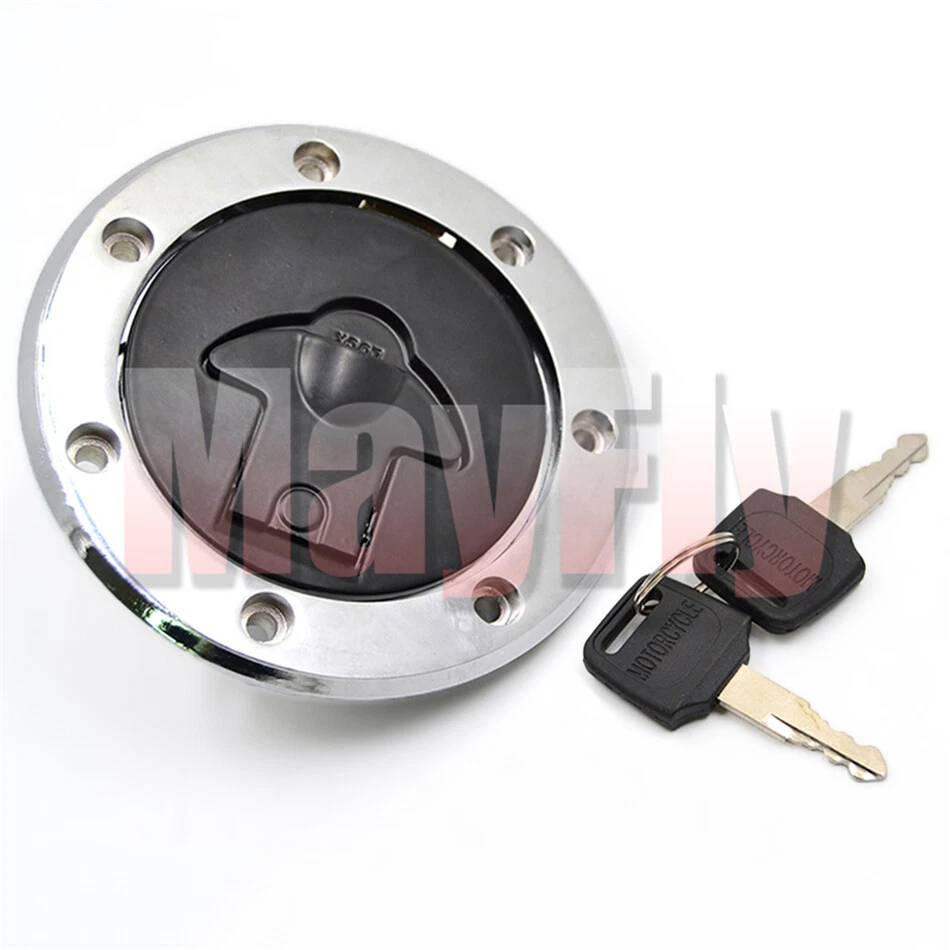 Fuel Gas Tank Cap Cover Lock W/Key Fit For Kawasaki ZX900 NINJA ZX-9R GPZ900/R Foto 3 de 4