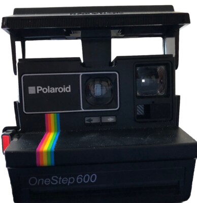Polaroid OneStep 600 Land Camera Instant Photo Vtg Black w/Strap +1bx  Film