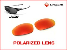 LINEGEAR Cardinal Red Polarized Lens for Oakley Juliet JU-CR-POLA 