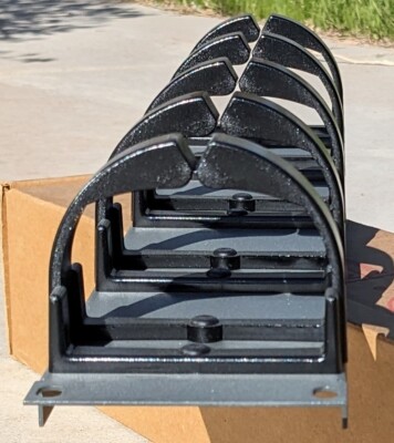 2 RU Cable Management, horizontal Cabling, MOLEX Cross Connect Ring Run Panel