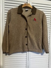 ARTISANS SUNSCHEIN Womens Size Medium Sweater Cardigan Vintage Christmas Novelty