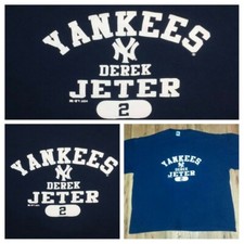 vintage New York Yankees Derek Jeter Baseball t shirt 2XL world series champion