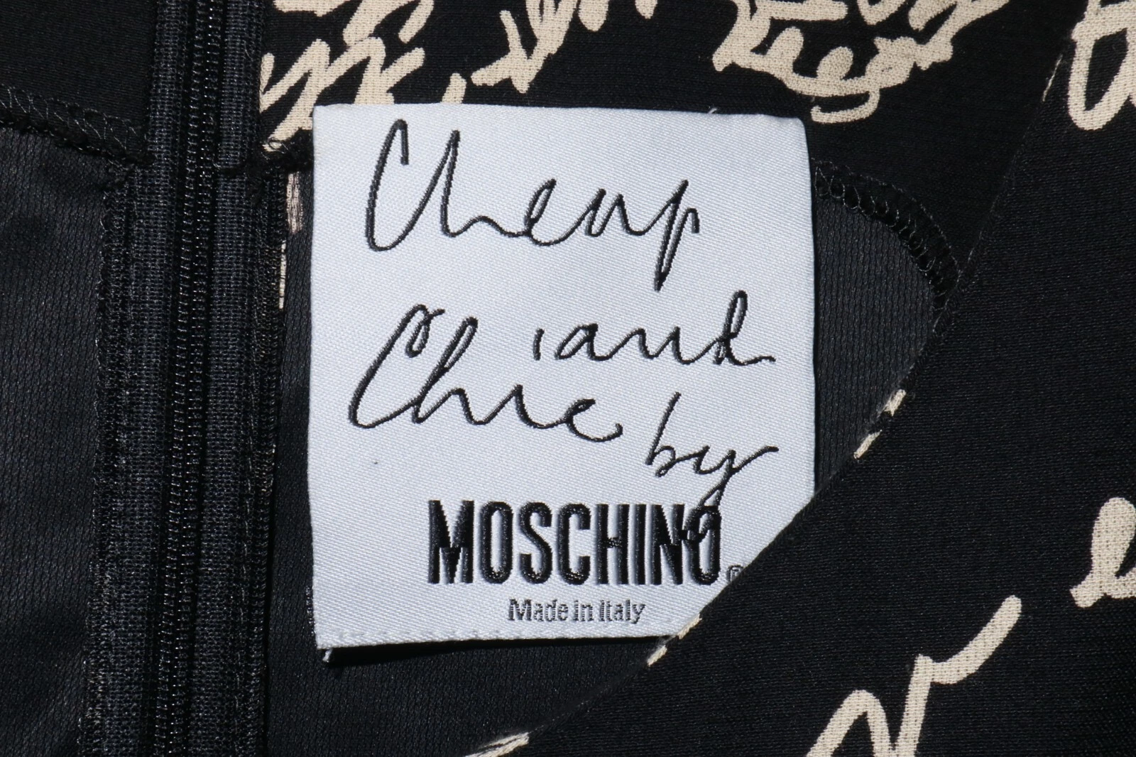 Abito da donna vintage senza maniche Rayon CHEAP AND CHIC BY MOSCHINO taglia UK14 US12