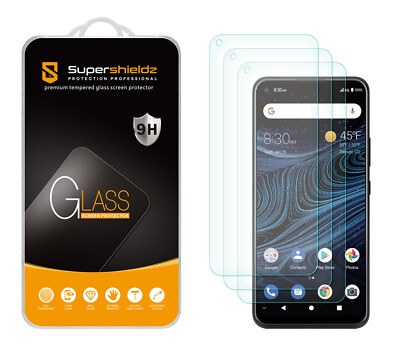 [3-Pack] Supershieldz Tempered Glass Screen Protector for ZTE Blade X1 5G