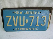 targa - New Jersey - oltre 3 anni