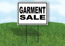 GARMENT SALE  BLACK BORDER Yard Sign with Stand LAWN SIGN