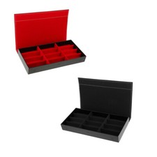 PU-Leder Brillenbox Brillen Koffer Etui Brillenetui Brillenkoppfer für 12