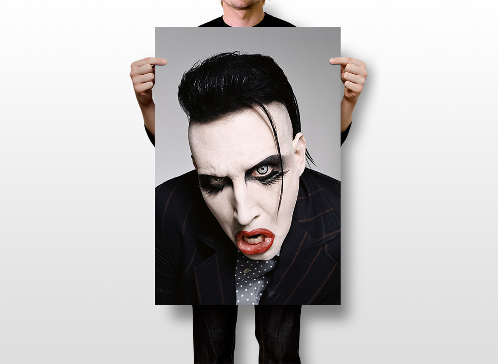 Marilyn Manson Singer Actress Print Wall Art Home Decor - POSTER
