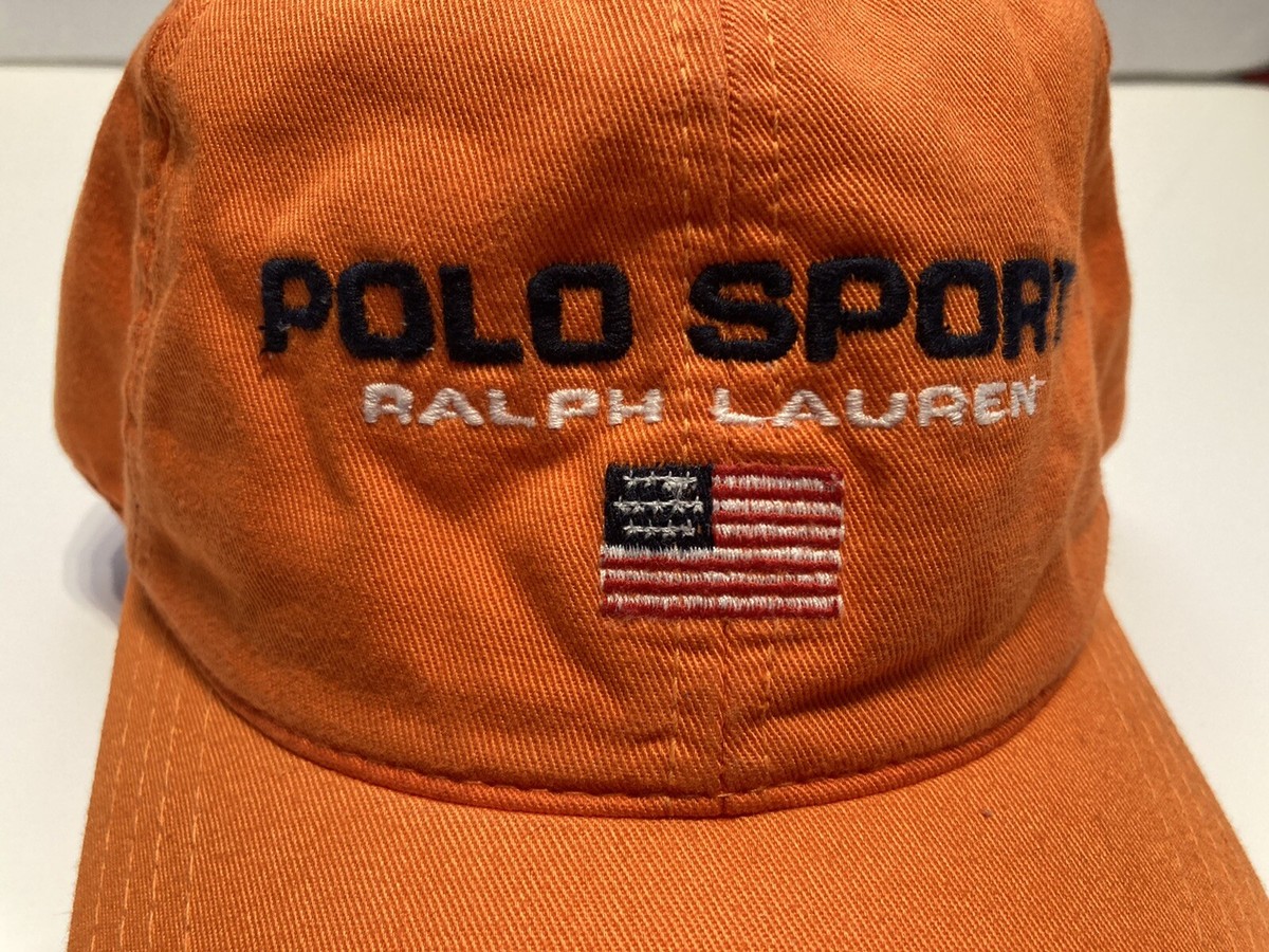 POLO SPORT FITTED BASEBALL CAP 帽子 90s00s Vintage POLO SPORT by Ralph Lauren Cap big logo 90s USA