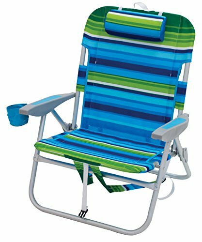 rio beach face opening sunbed high seat beach chair & lounger