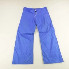 Vintage REI Pants Men Medium Blue Goretex Waterproof Rain Snow Trekking Side Zip
