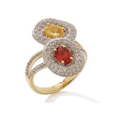 Rarities Goldtone Sterling Silver Yellow & Or...