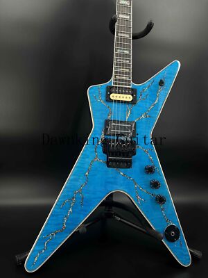 USA WAREHOUSE Dimebag Electric Guitar Black Hardware Unique Style Mahogany Body