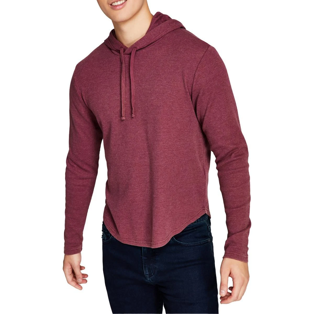 Waffle cheap thermal hoodie