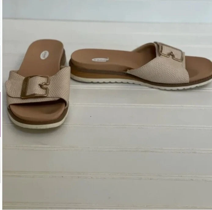 Zapatos sandalia Dr. Scholl's para mujer beige suela de goma talla 6 sin caja Foto 2 de 4