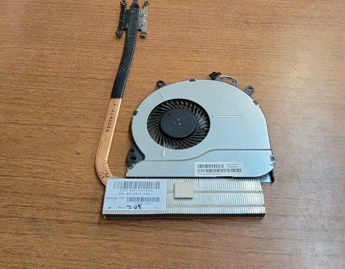 OEM!! HP 14-B179NR 14-B SERIES HEATSINK / CPU COOLING FAN 702747  