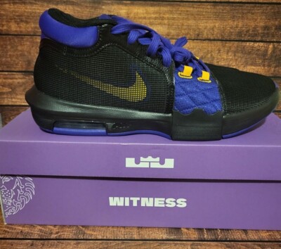 Nike LeBron Witness 8 Black/Purple Basketball Shoes FB2239  display picture 1