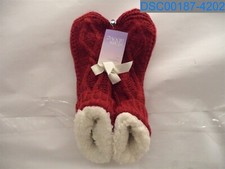 Stars Above: Women's Red One Size Grippy Socks 195994480799