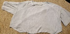Free People oversized cropped Boxy slouchy Sweater Size m