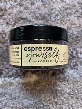 Koffee Beauty Espresso Yourself Coffee Scrub Vanilla 4 oz Free Shipping