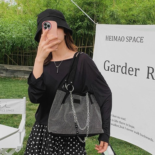 Bucket Bag Damen Schultertasche Trendy Achseltasche Handtasche Geldbeutel Bolsa - Bild 9 von 19
