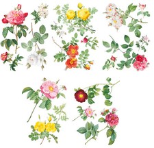 Vinyl Wall Stickers/VINTAGE BEAUTIFUL ROESES/Waterproof, Outdoor, Wall-Safe