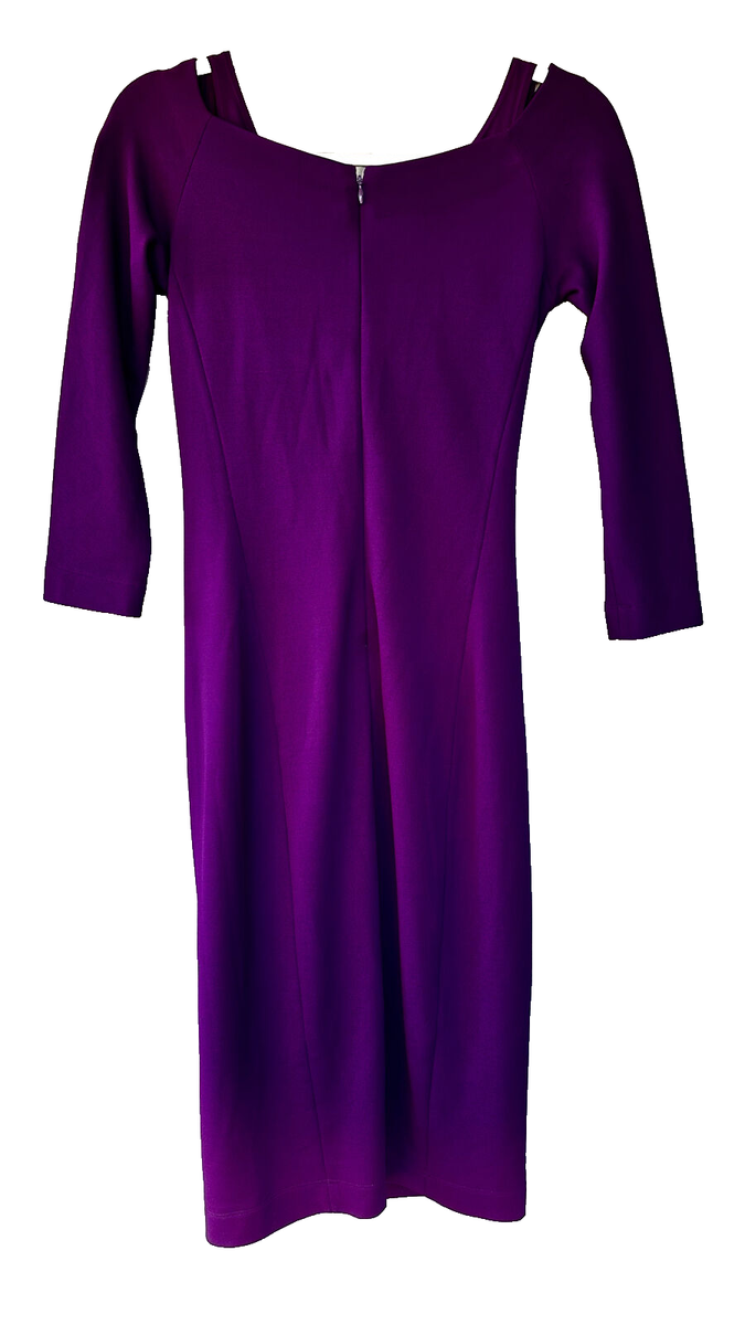 donna karan burgundy dress Plus Size Ribbed Long Sleeve Mock neck Mini Bodycon Dress main image 0
