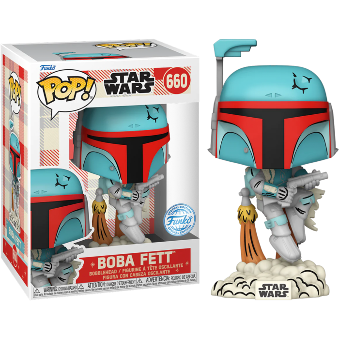 Funko Pop! Star Wars Boba Fett Con Cohetes - Figura De Vinilo De 9.5 Cm, Coleccionable Oficial, Regalo Para Fans De Star Wars