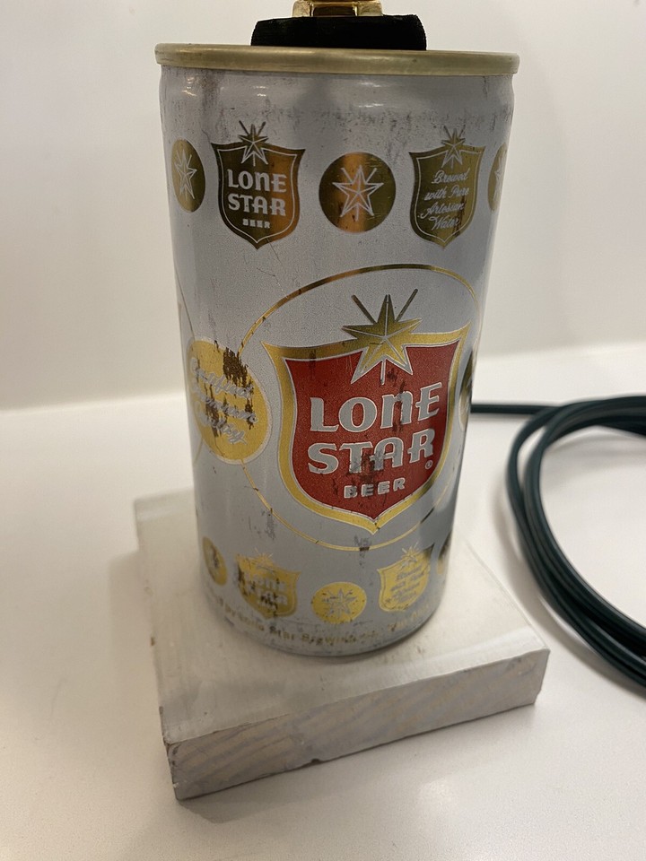 Lone Star Beer Can Desk Lamp Man Cave Decor eBay