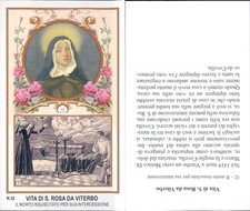 RARO SANTINO E VITA DI SANTA ROSA DA VITERBO-N.4695