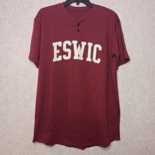 Eswic Mens T Shirt Size M Short Sleeve Red New Skateboarding Tee Made in USA