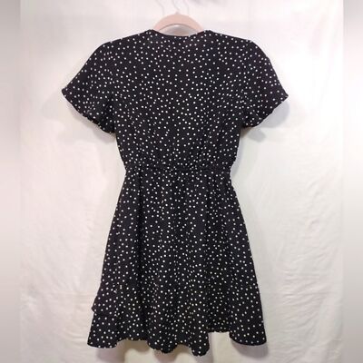 princess polly bobbie mini dress Princess Polly Bobbie Mini Dress Women's 4 Black Polka Dot 90s Y2K Retro  Beach
