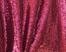 Burgundy Sequin on Mesh Fabric, Wine Red Sequin Tablecloth Fabric by the Yard