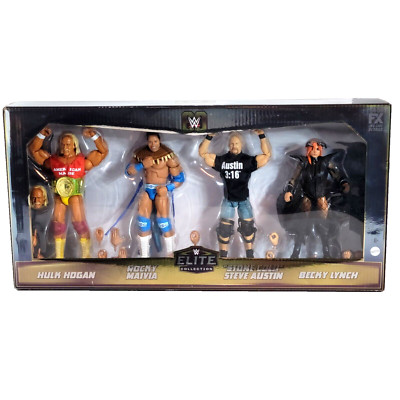 WWE Elite 60th Anniversary Then Now Forever Together Recall Box 4 Pk Hogan Rock
